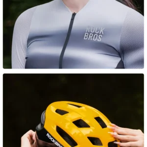 rockbros bike helmet light helmet with remote control rechargeable tail light bicycle cycling helmet intelligent safety helmet