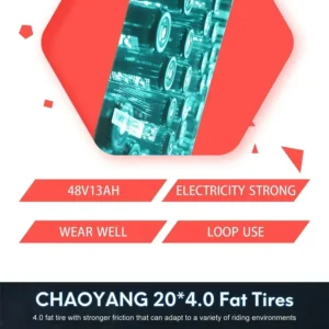 blj ebike 20x4.0 tire 750w 48v 13ah 20 inches men's and women's electric bicycle, suitable for urban beaches.