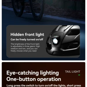rockbros bike helmet light helmet with remote control rechargeable tail light bicycle cycling helmet intelligent safety helmet