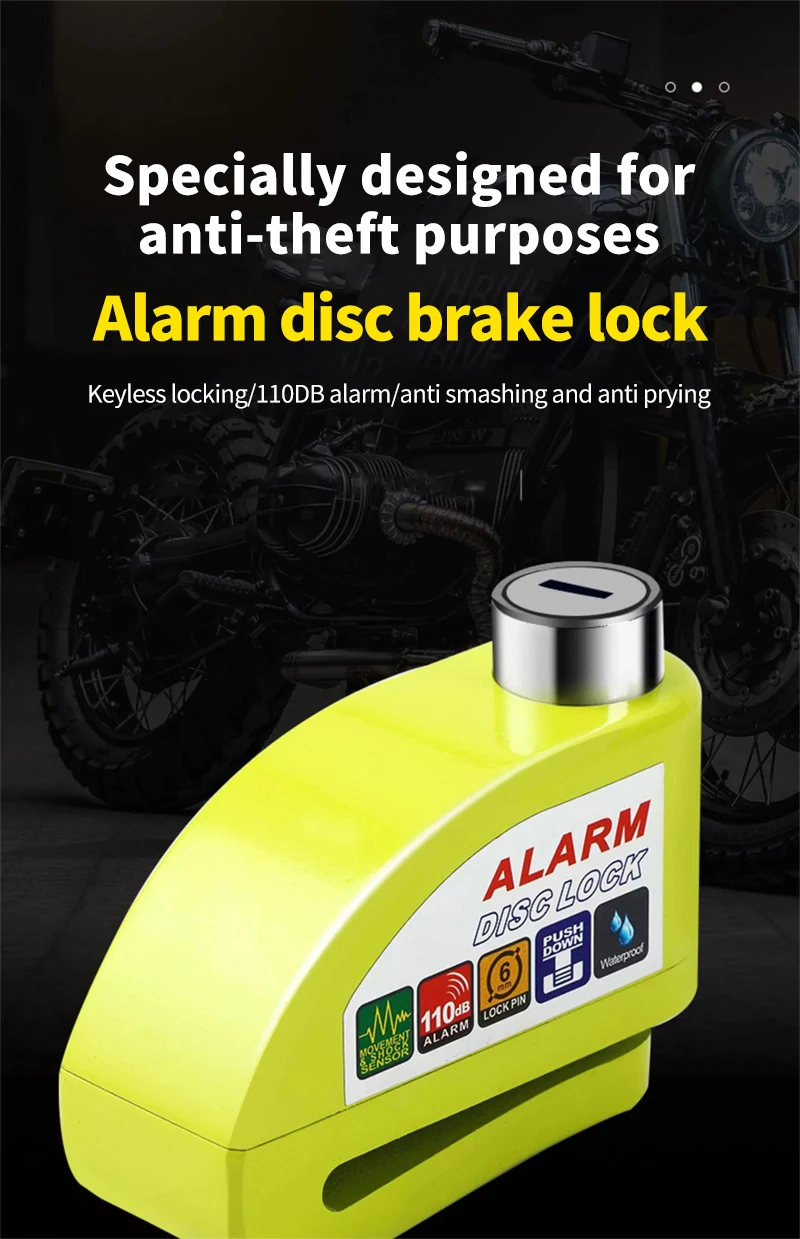 Motorcycle & Bicycle Disc Brake Anti-Theft Lock with Alarm – C2223 Kf Sacce110bb10e4db4badcc55d63bebadbV