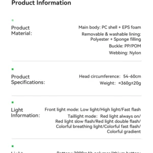 rockbros bike helmet light helmet with remote control rechargeable tail light bicycle cycling helmet intelligent safety helmet