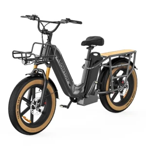 electric 750w aluminum alloy 48v30ah lithium battery central motor carry 330lb ebike adult cargo multiple shock absorption bike