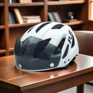 pjt new usb rechargeable led taillight bike helmet sun visor goggle men bicycle helmet sunglasses riding road mtb cycling helmet