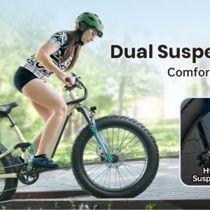 puckipuppy boxer st electric bike 960w 48v 20ah electric bicycles 26" x 4" fat tire full suspension ebike with 2 year warranty