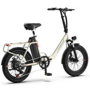 invanti tide2 20" folding electric bike 500w motor 48v 10.4ah battery white