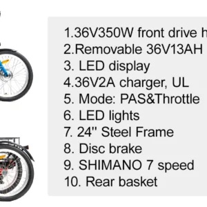 3 wheel electric cargo tricycle for adult powerful strong 750w peak motor 36v 24 inch tire electric city bike for man women