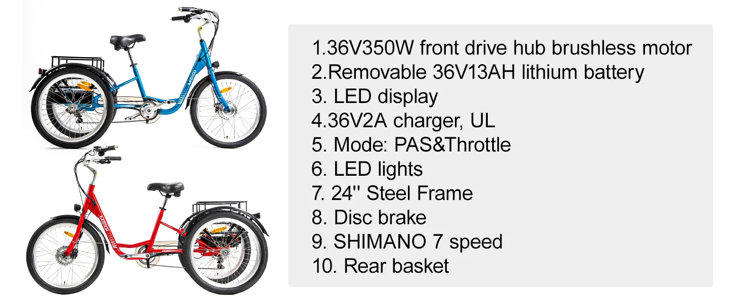 3 Wheel Electric Cargo Tricycle 750W 36V – 24″ City E-Trike for Adults Kf Se6d783ba1cc949e48e69a84db672cb5bi