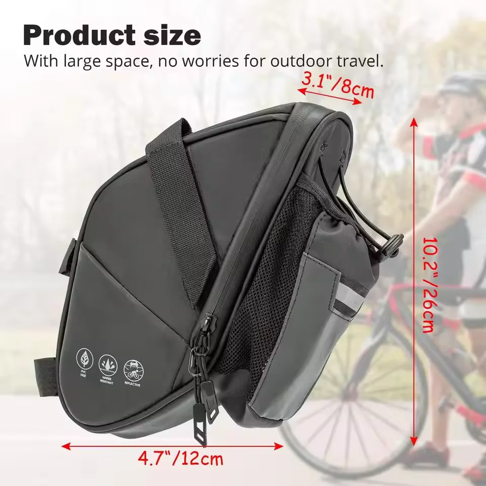 bike saddle bag waterproof bike rear under seat storage bag water bottle pocket cycling pouch for mtb mountain road bike 1.5l bike saddle bag waterproof bike rear under seat storage bag water bottle pocket cycling pouch for mtb mountain road bike 1.5l