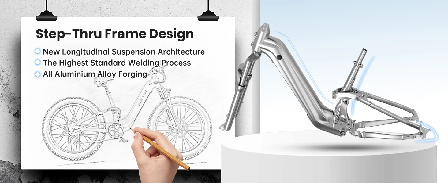 PUCKIPUPPY Boxer ST Electric Bike 960W 48V 20Ah – Dual Suspension E-Bike Kf Sf27c7c9bd6aa4e37b71b0897bce7778dj