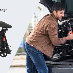 invanti tide2 20" folding electric bike 500w motor 48v 10.4ah battery black