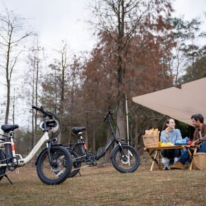 invanti tide2 20" folding electric bike 500w motor 48v 10.4ah battery black