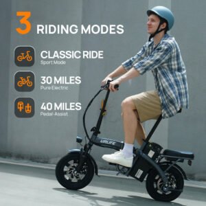 urlife f1l 14“ folding electric bike 500w peak motor 48v 7.5ah battery (us edition)