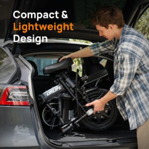 urlife f1l 14“ folding electric bike 500w peak motor 48v 7.5ah battery (us edition)