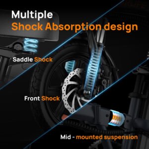 urlife f1l 14“ folding electric bike 500w peak motor 48v 7.5ah battery (us edition)